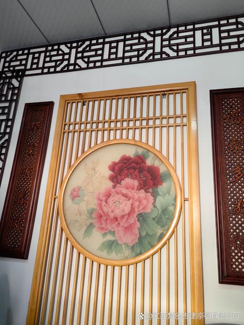 防腐木牌匾雕刻定制# #防腐木古典门窗定制# #防腐木古建筑工厂鳃国